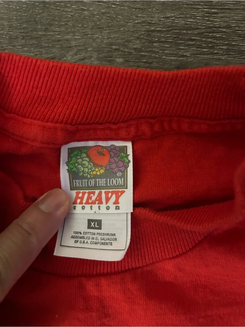 Fruit of the Loom Red Maryland Flag Graphic Tee